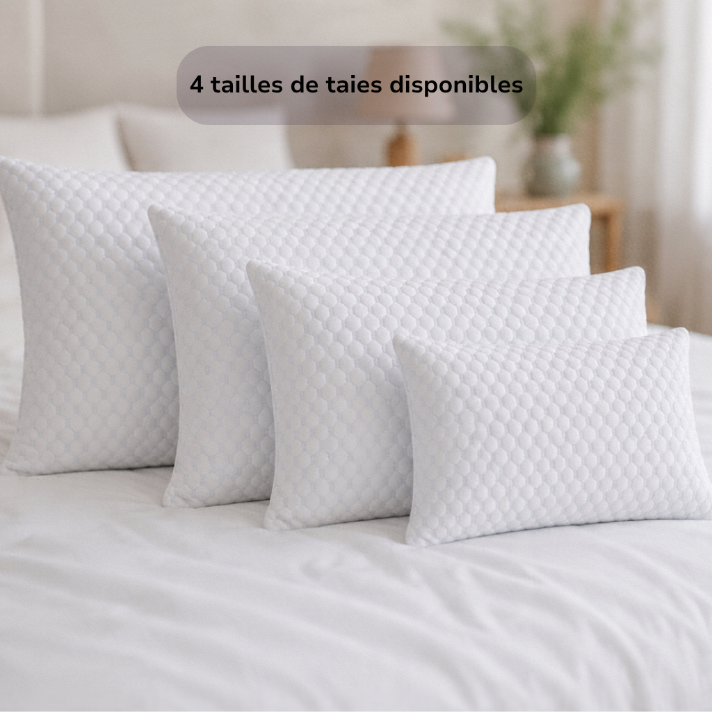 Taie d'oreiller rafraîchissante Ellune — spéciale bouffées de chaleur la nuit