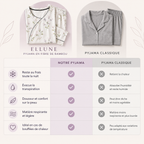 Pyjama rafraîchissant en fibre de bambou