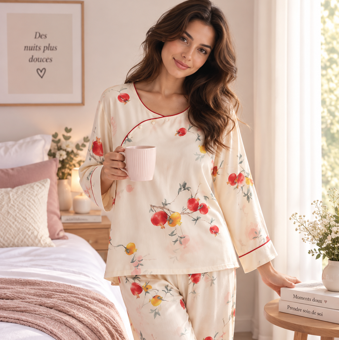 Pyjama rafraîchissant en fibre de bambou